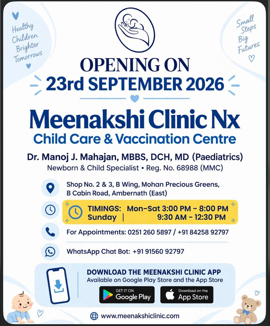 Meenakshi clinic opening